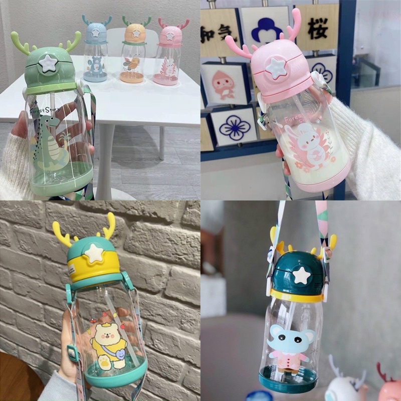 Bình tập uống nước sừng hươu dung tích 500 cho b