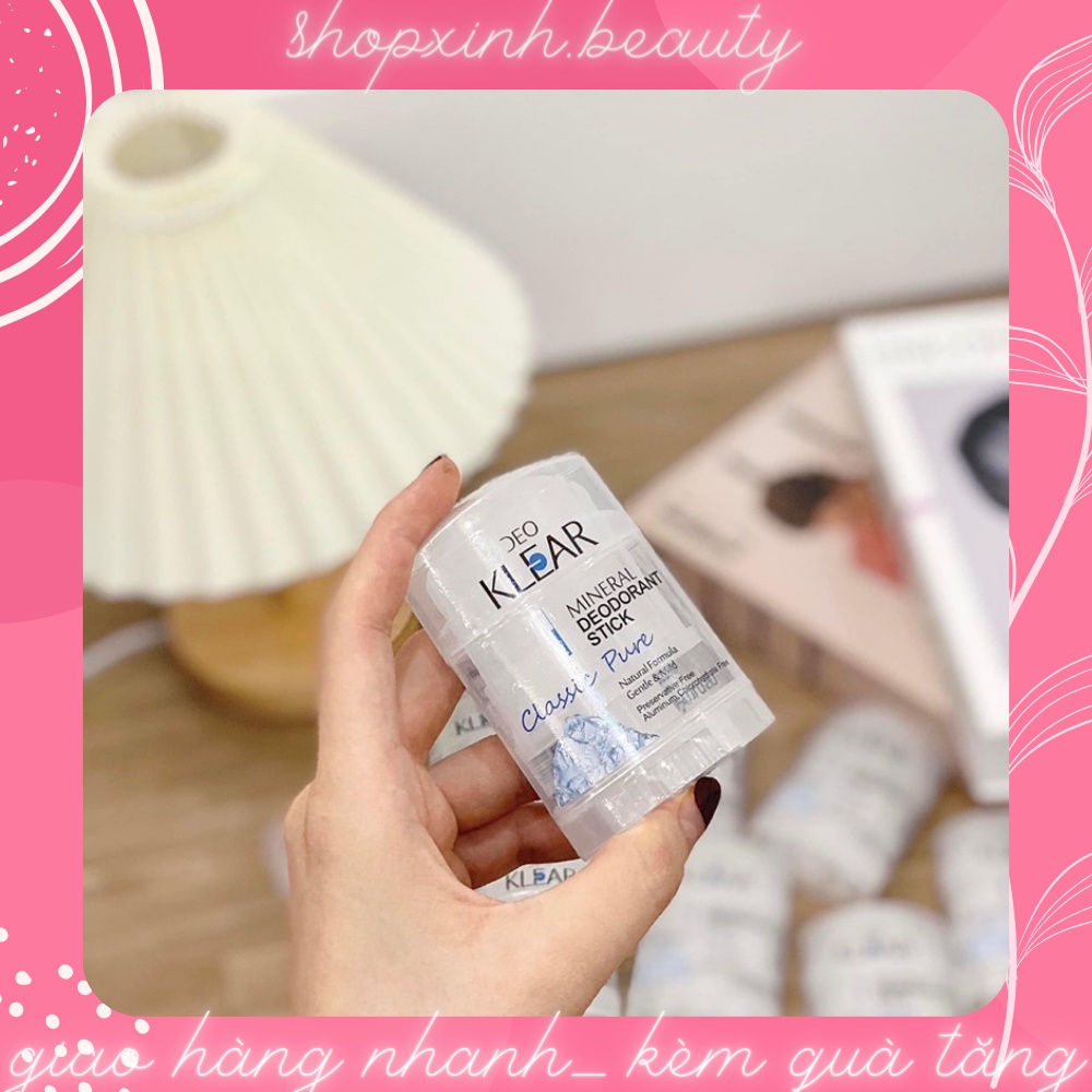 Lăn Đá Khoáng Khử Mùi DEO KLEAR Thái Lan 70g