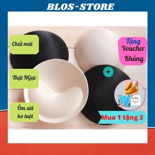 Đôi Đệm Mút Áo Ngực Siêu Nâng🍀FRRESHIP🍀Miếng Lót Mút Xốp Độn Ngực Đệm Tròn Tạo Khe Phù Hợp Mặc Áo Cưới