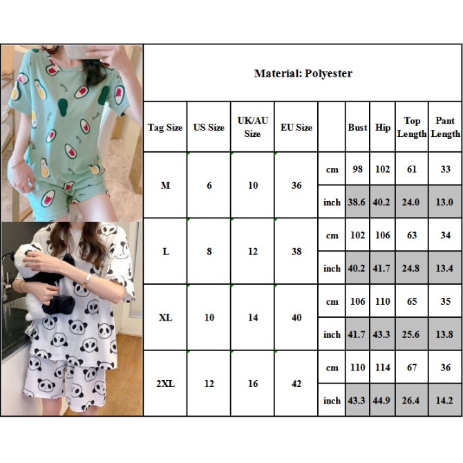 Bộ đồ ngủ gồm áo thun ngắn tay và quần đùi thời trang mùa hè trẻ trung cho nữ đồ bộ đồ bộ nữ pijama | BigBuy360 - bigbuy360.vn