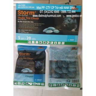 Combo 5gói diệt Chuột Storm 20viên