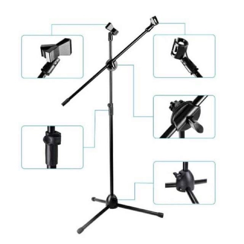Chân đế micro Boom Mic Stand Chân mic đứng cao cấp