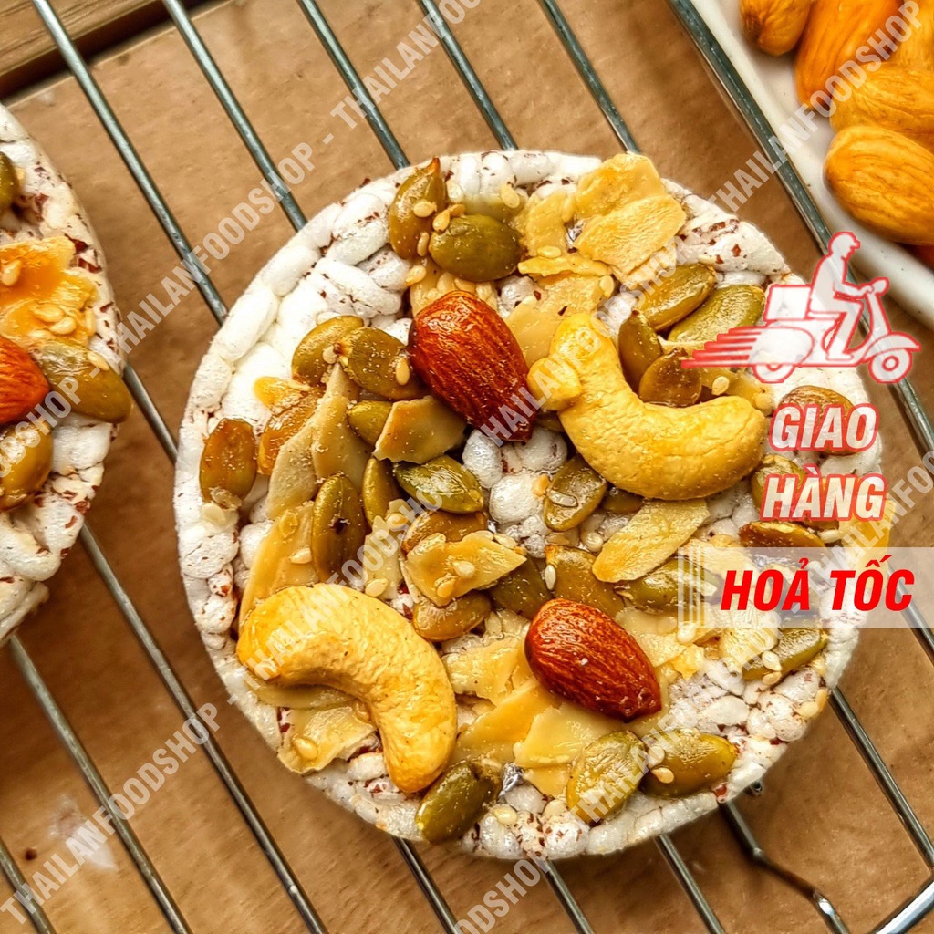 Bánh Nổ Gạo Lứt ( Cốm Gạo Lứt ) Mix Hạt Dinh Dưỡng ( Bánh Healthy Siêu Hot ) - Túi 250gram