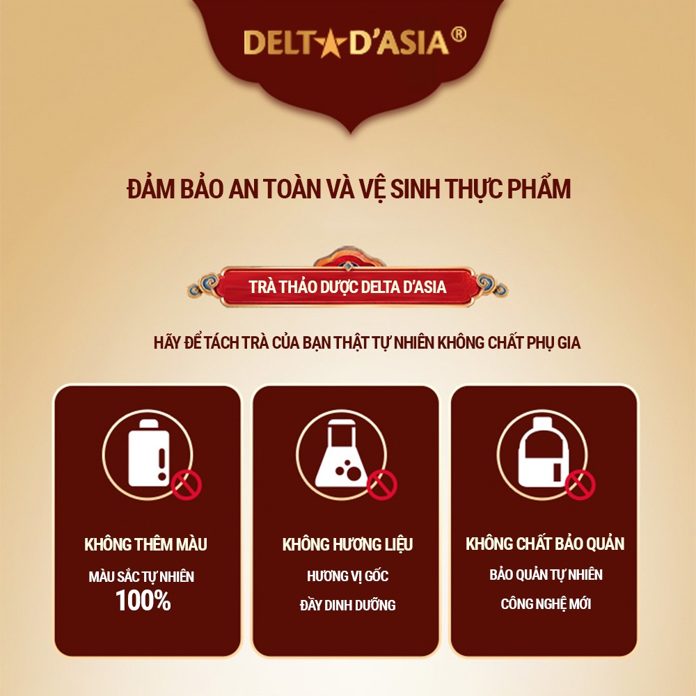 TRÀ XẠ ĐEN – Trà Túi Lọc Cao Cấp thương hiệu Delta D'Asia hộp 25 gói