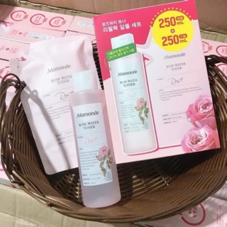 Set Toner Mamonde 1 chai toner mamonde 250ml + 1 túi toner 250ml