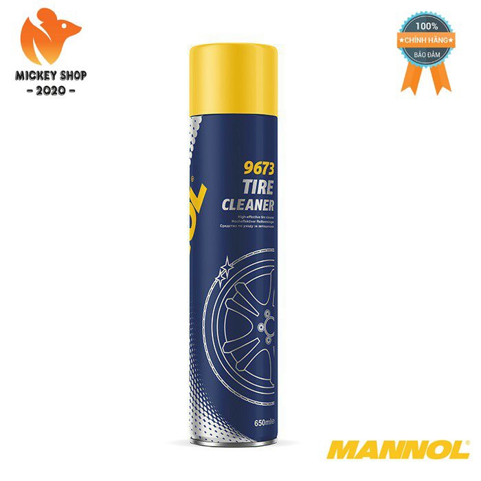 [Pro] Dung Dịch Vệ Sinh Lốp Xe MANNOL 9673 – 650ML Tire Cleaner – Hàng Đức Chính Hãng – Mickey2020shop