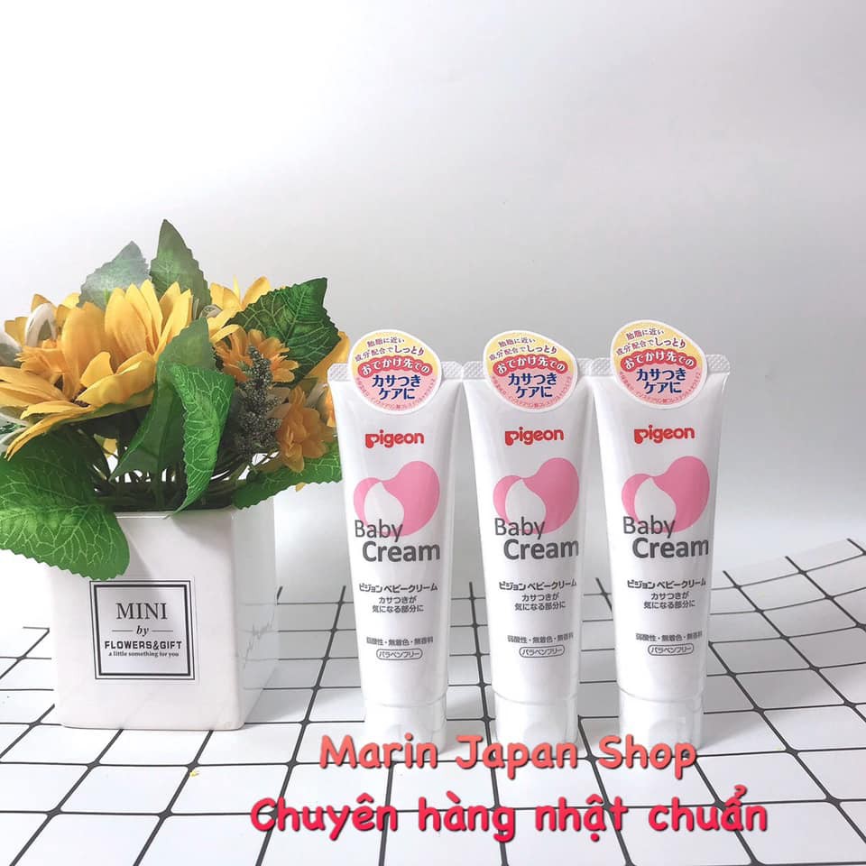 (Sale) Kem dưỡng da cho bé Pigeon Baby Cream 50gr Nhật Bản chính hãng