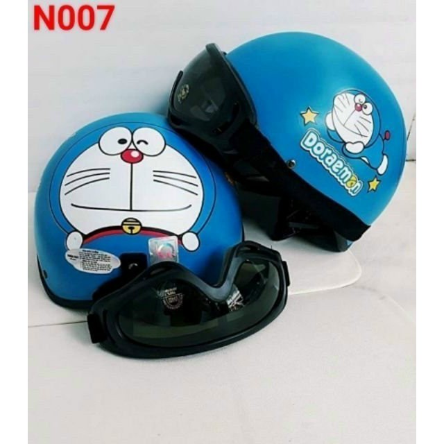 Nón Bảo Hiểm Doraemon Kèm Kính