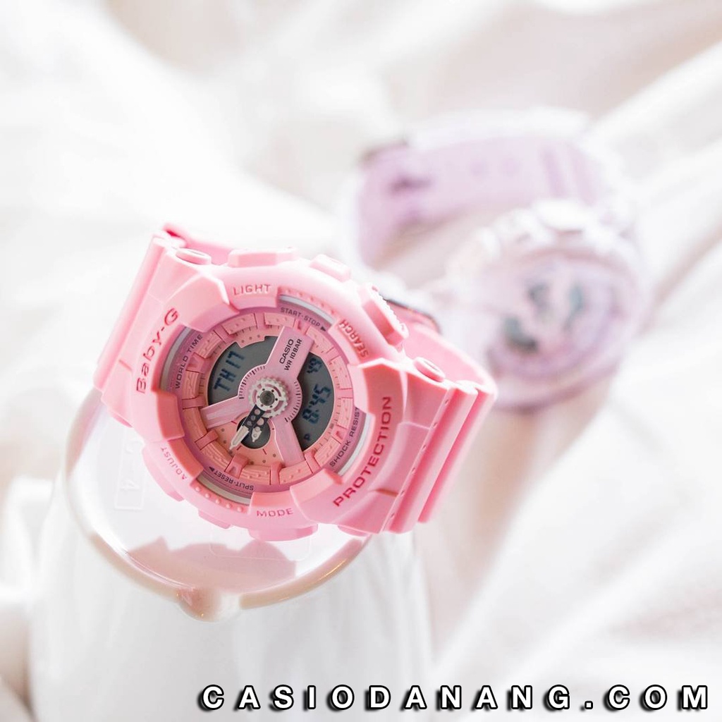 Đồng hồ nữ dây nhựa Casio Baby-G chính hãng BA-110-4A1DR (43mm) - bảo hành 5 năm