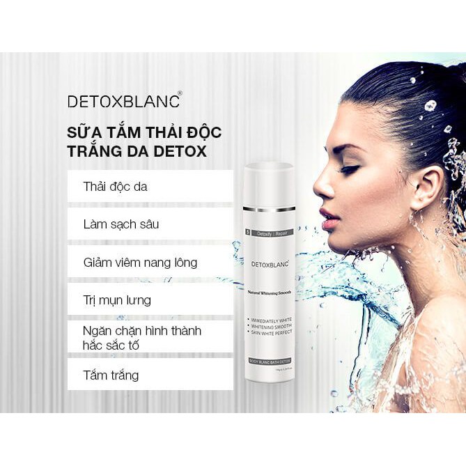 Sữa tắm thải độc Detox Blanc 💎[CHÍNH HÃNG]💎 Sữa tắm thải độc Detox Blanc giải quyết vấn đề chị em đang phiền não