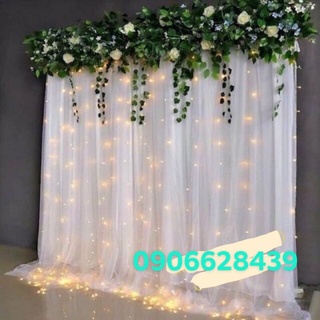 Rèm voan lưới dùng làm phông nền , background sinh nhật , tiệc cưới...