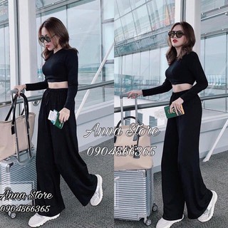 SET BỘ ĐỒ NỮ QUẦN ỐNG LOE THỜI TRANG HÀN QUỐC CỰC HOT QC