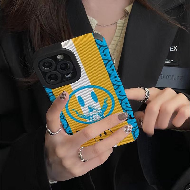 drew Sang Trọng Ốp Điện Thoại Da In Hình Mặt Cười Cho iphone 13 Pro Max i13 13pro 11 Pro Max i11 X XR Xs Max 7plus 8plus 12Pro 12 Pro Max