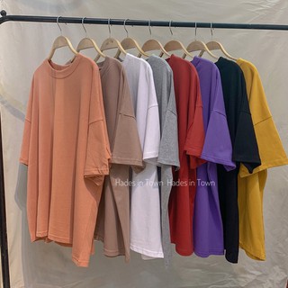 ÁO THUN TRƠN BASIC KHÔNG IN HÌNH TAY LỠ OVERSIZE VẢI DÀY ĐẸP SIÊU MỊN