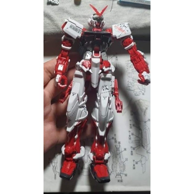 Mô hình nhựa gundam MG Astray JJ + 2 katana MG + bộ vũ khí 8816