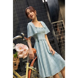 OLV - Đầm Sky Blue Flowers Dress