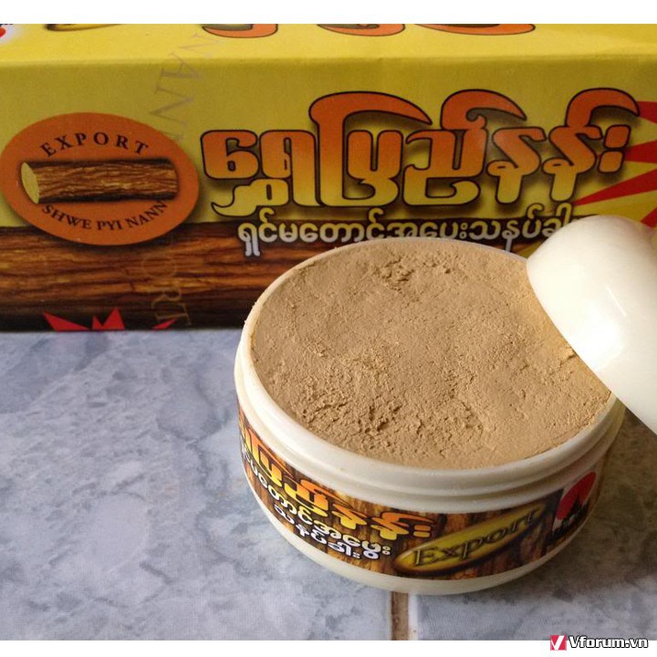 Bột gỗ thanakha dưỡng da, chống nắng - hương gỗ 40gr