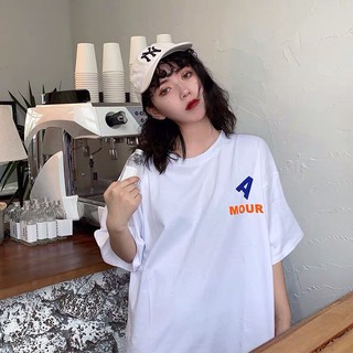 Áo Thun Nam Nữ Unisex Hàn Quốc Tay Lỡ Form Rộng Chữ A