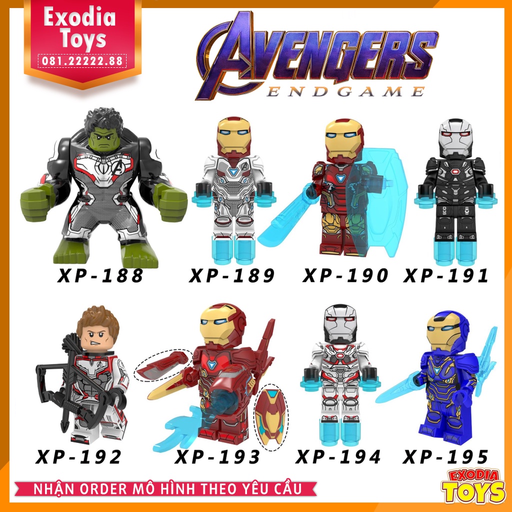 Xếp hình Minifigure Marvel Biệt đội siêu anh hùng Avengers Endgame - Đồ Chơi Lắp Ghép Sáng Tạo - KORUIT KT1026