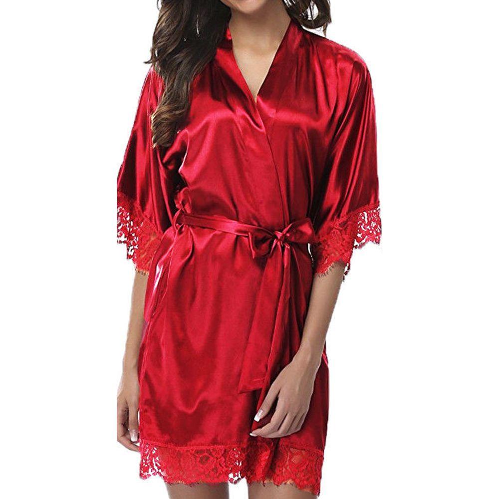 Áo Choàng Ngủ Tay Dài Plus Size Cho Nữ