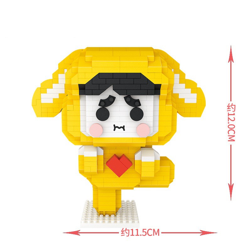 (size 15cm) Lego 3d BTS BT21 hoạt hình chibi cooky tata koya lắp ráp gấu thỏ dễ thương, quà tặng bạn trai bạn gái