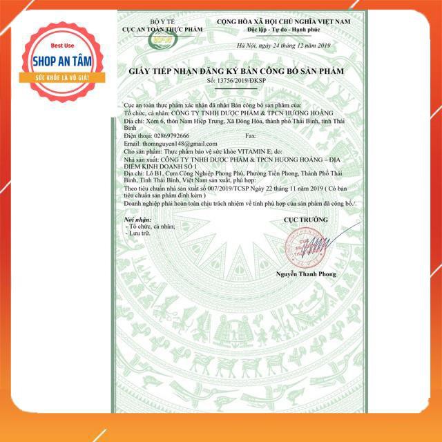 Viên Uống Vitamin E hoa cúc đẹp da, chống lão hoá, làm mịn và sáng da | BigBuy360 - bigbuy360.vn