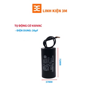 Tụ Điện Động Cơ CBB65 370VAC – Chuyên Dùng Cho Máy Nén, Motor