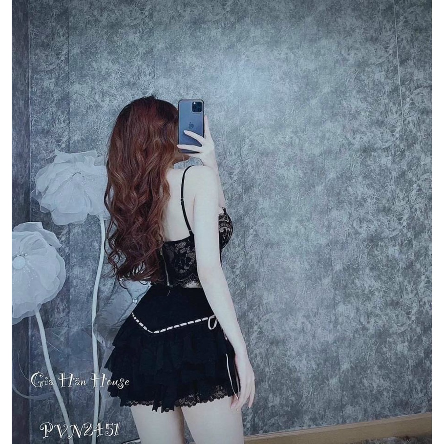 Quần đùi nữ , quần đùi mặc nhà phối ren nhiều tầng sexy - QO05 | BigBuy360 - bigbuy360.vn