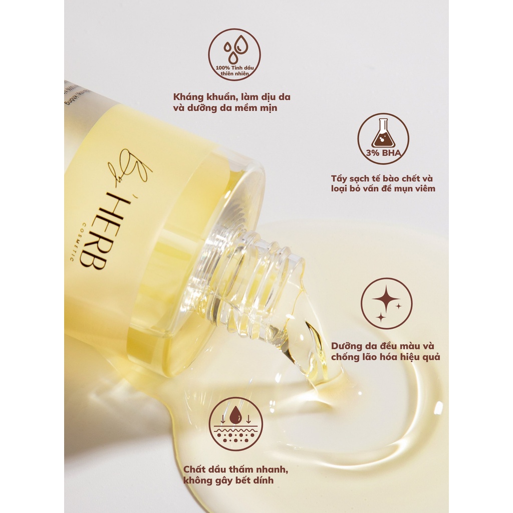 DẦU DƯỠNG DA BODY - BODY OIL BHA BY'HERB 250ML | BigBuy360 - bigbuy360.vn