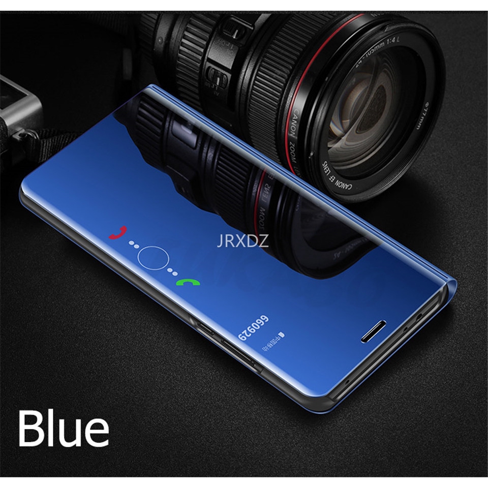 Bao nắp lật tráng gương cứng cho điện thoại Huawei P10 P20 Mate 10 Mate 20 P8 P9 Lite 2017 Nove 4