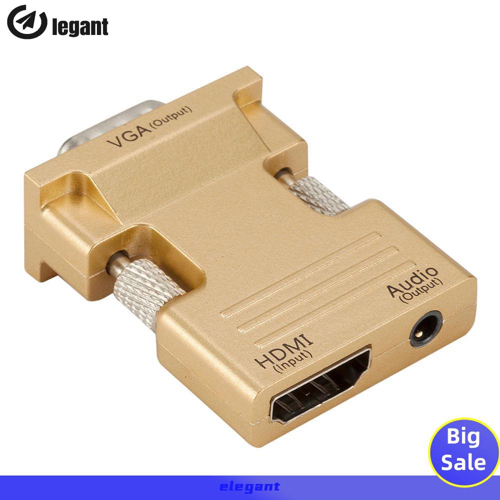 Đầu chuyển đổi HDMI sang VGA chất lượng 1080P có cổng âm thanh tiện dụng