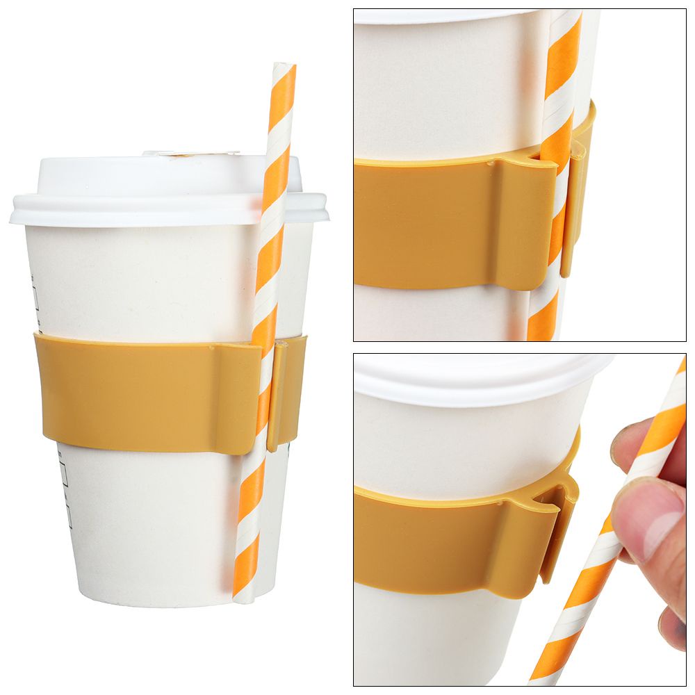 Vỏ Silicone Bọc Cốc Thủy Tinh Cách Nhiệt Chống Trượt Chịu Nhiệt Tái Sử Dụng Nhiều Màu Sắc