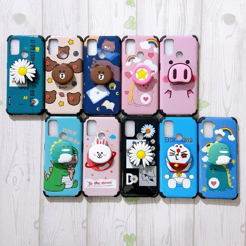 Ốp lưng idm Hàn Quốc kèm pop Oppo A3s / Oppo A12e /Oppo A53/Oppo A52-A92/Reno 5