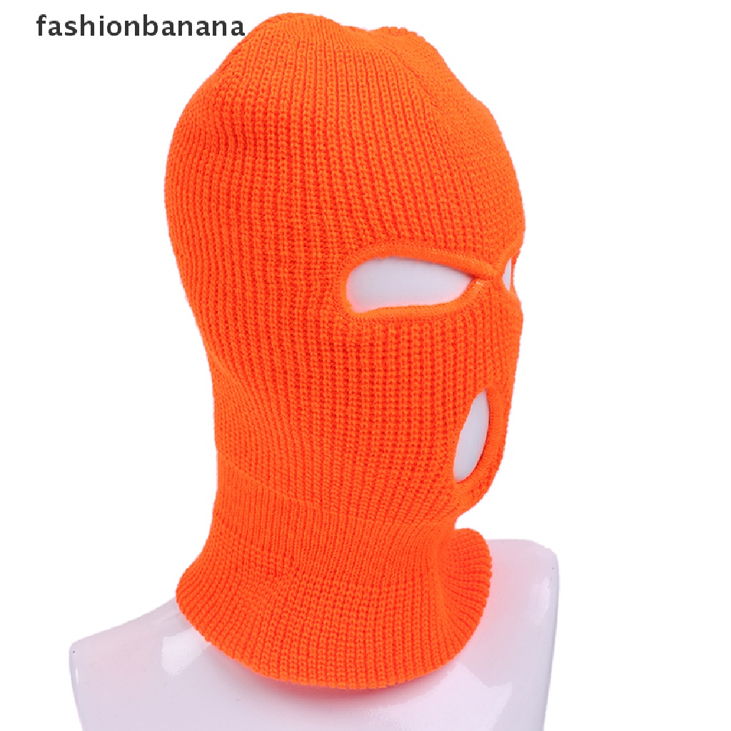 Mặt Nạ Che Phủ Toàn Diện 3 Lỗ Bằng Vải Dệt Kim Cho Tiệc Halloween