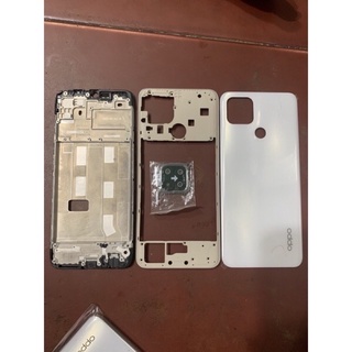 Bộ vỏ oppo A15 ( gồm nắp lưng+khung +xương+kính cam)