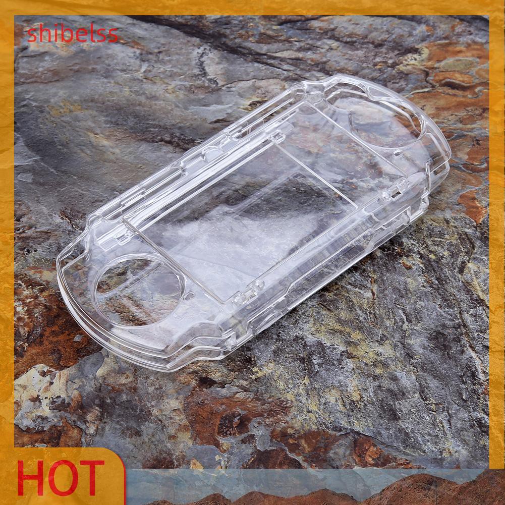 （ʚshibelss）Protector Clear Crystal Travel Carry Hard Cover Case for Sony PSP 2000 3000