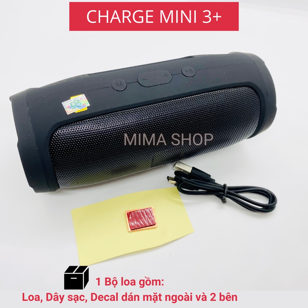 Loa bluetooth nghe nhạc charge mini 3+/charge mini 4+ Có bass, nghe hay và pin trâu - BH 1 đổi 1