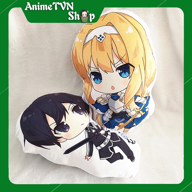 Nhồi bông in 2 mặt Anime Manga Sword art online (SAO) - 40 Cm - Siêu dễ thương ôm cực đã