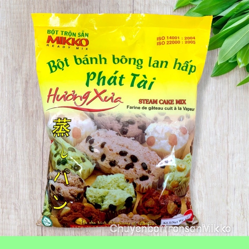 Bột Bánh Bông Lan Hấp 1kg.Bột Trộn Sẵn Mikko Hương Xưa.Xốp Nhẹ Không Sử Dụng Trứng Dễ Thực Hiện