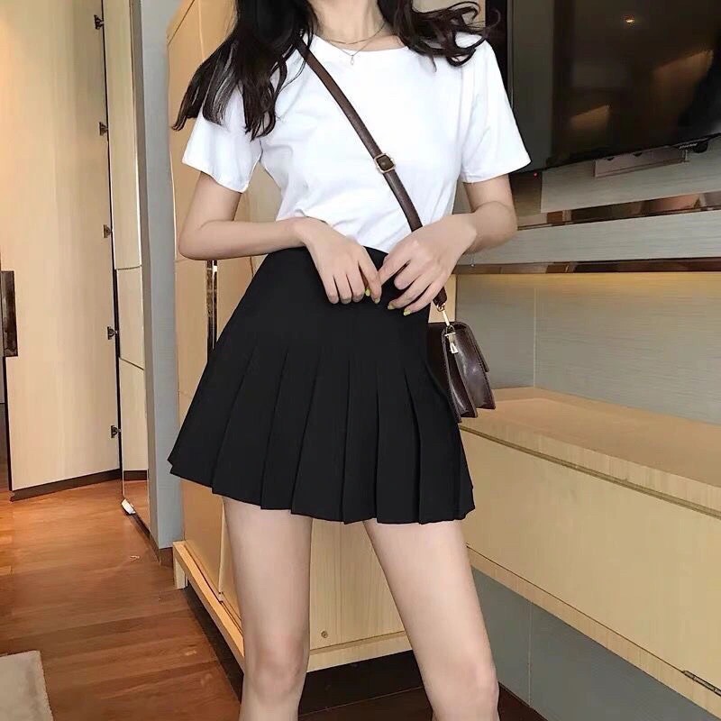 [Straw] Chân váy tennis basic ulzzang | BigBuy360 - bigbuy360.vn