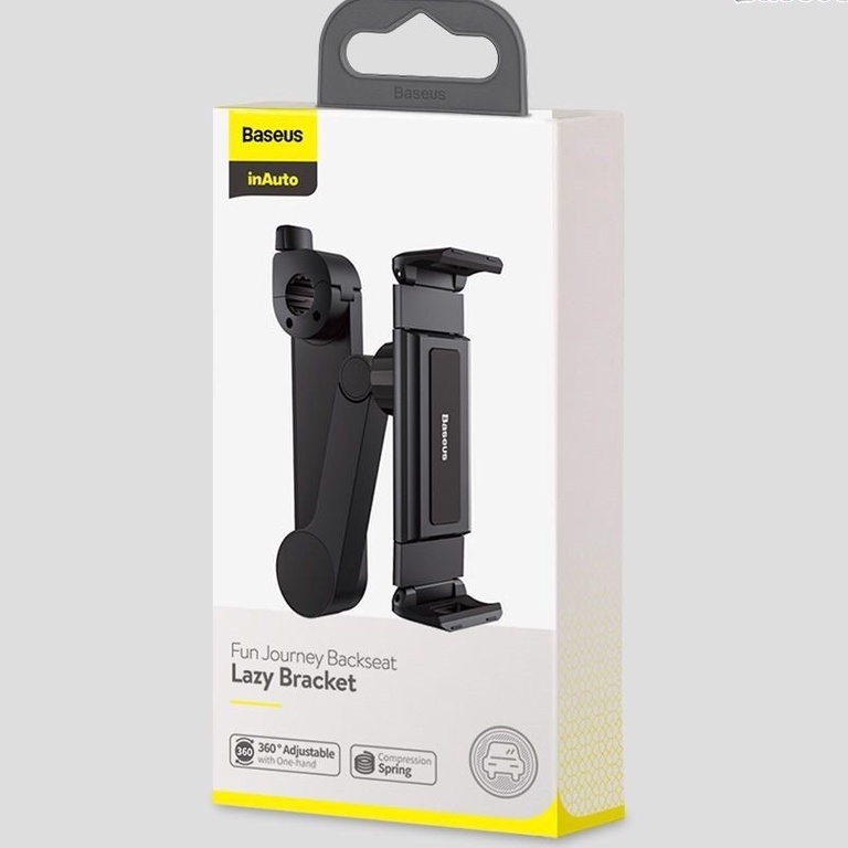 Giá đỡ điện thoại và máy tính bảng từ 4.7-12.3 inch xếp gọn gắn ghế xe hơi ôtô Baseus Fun Journey Backseat Lazy Bracket