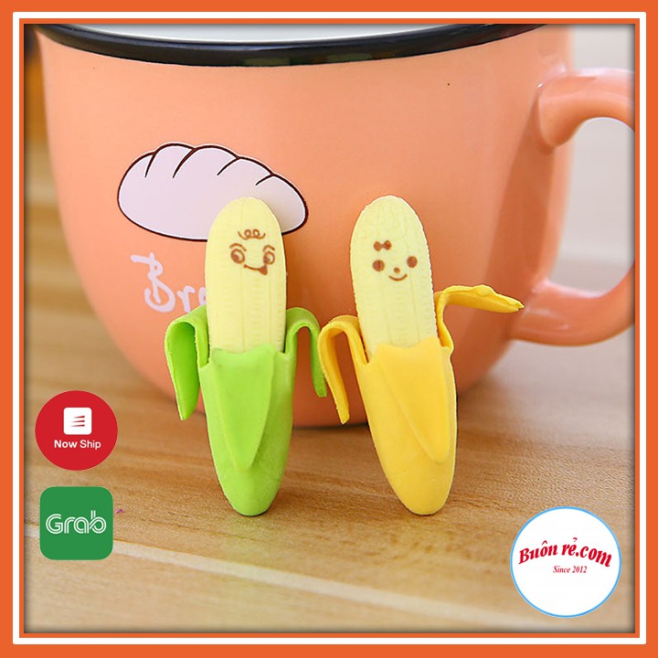 Set 2 tẩy hình quả chuối ngộ nghĩnh đáng yêu kích thích niềm vui học tập 01071 Buôn Rẻ