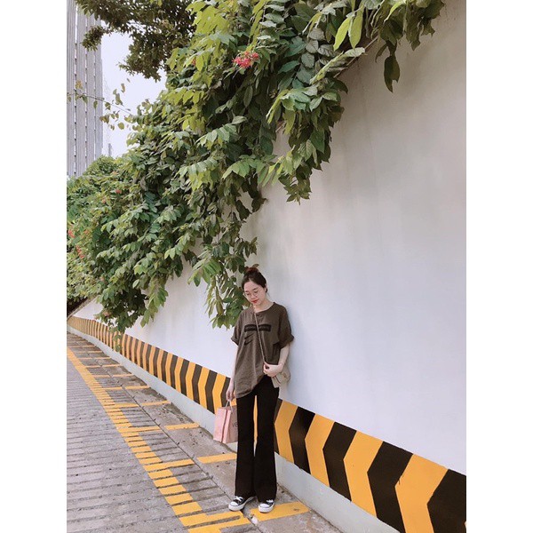 QUẦN ĐEN ỐNG LOE KÉO DÁNG