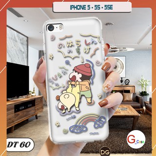 Ốp lưng dẻo trong in hình cho IPhone 5/ 5S