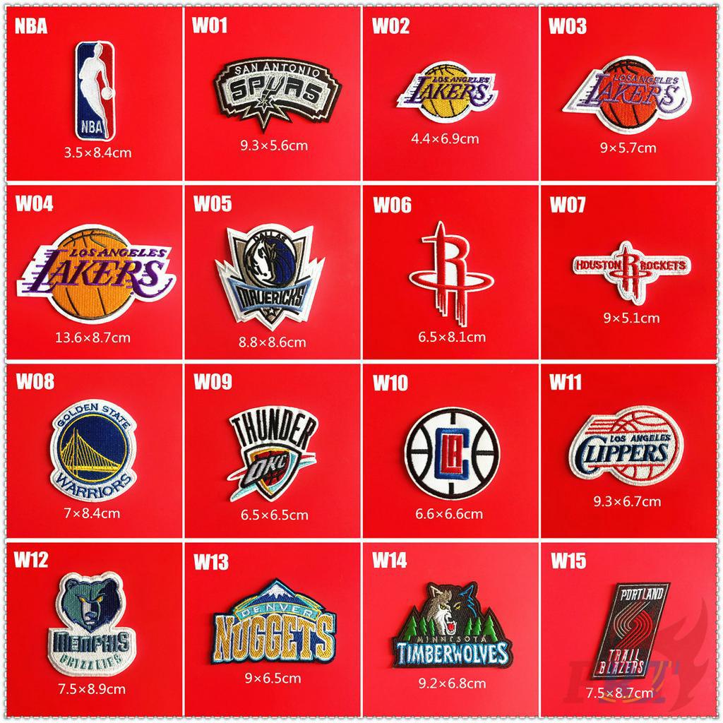 Miếng Vá Ủi Thêu Logo Đội Nba