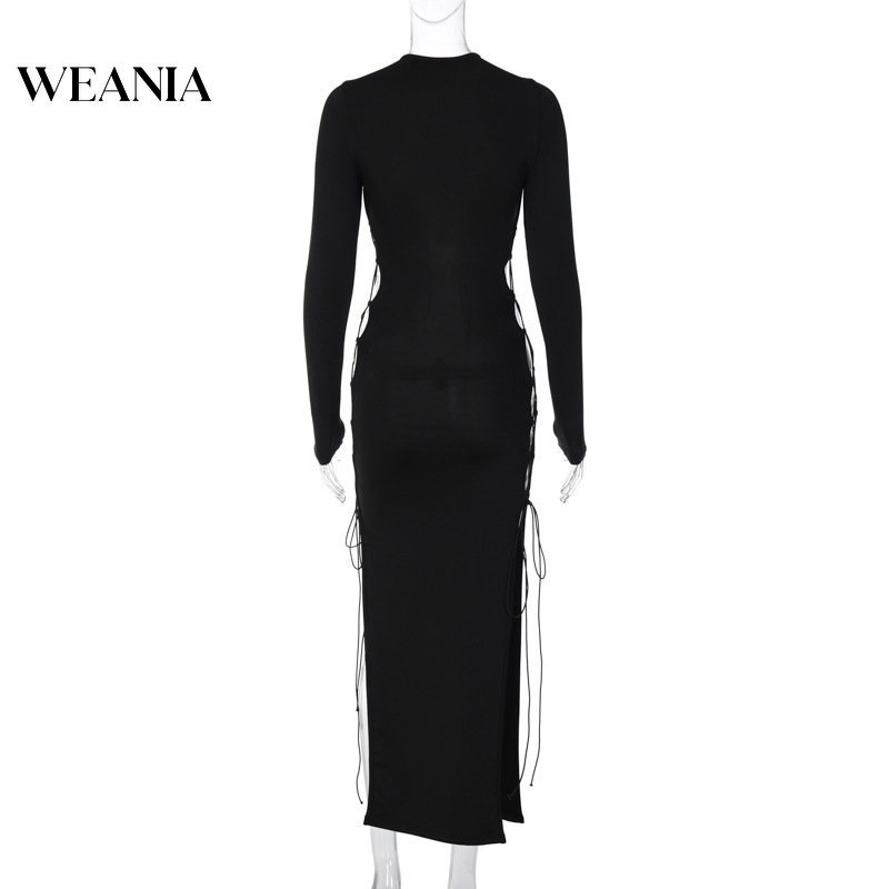 Đầm Maxi Tay Dài Thiết Kế Mới Thời Trang Dành Cho Mùa Thu