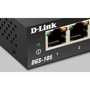 D-Link Gigabit Vỏ thép Bộ chia mạng Switch 5 cổng RJ45 Tăng tốc máy chủ - Thiết bị chuyển mạch D-LINK DGS-105/DGS-105GL