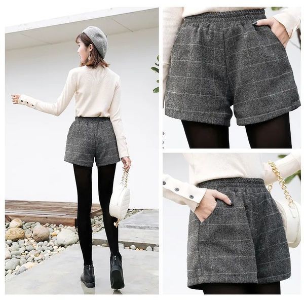 Quần Short Len Ống Rộng Lưng Cao Thời Trang Cho Nữ 300kg | BigBuy360 - bigbuy360.vn