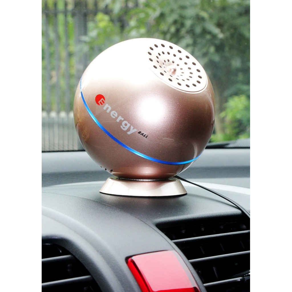 Máy lọc khí xe hơi, khử mùi, kháng khuẩn Energy Ball - Rose Gold Antibac2K