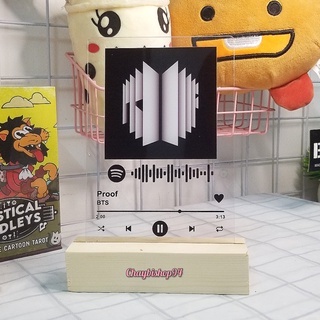 Khung ảnh mica phát nhạc Spotify BTS Proof